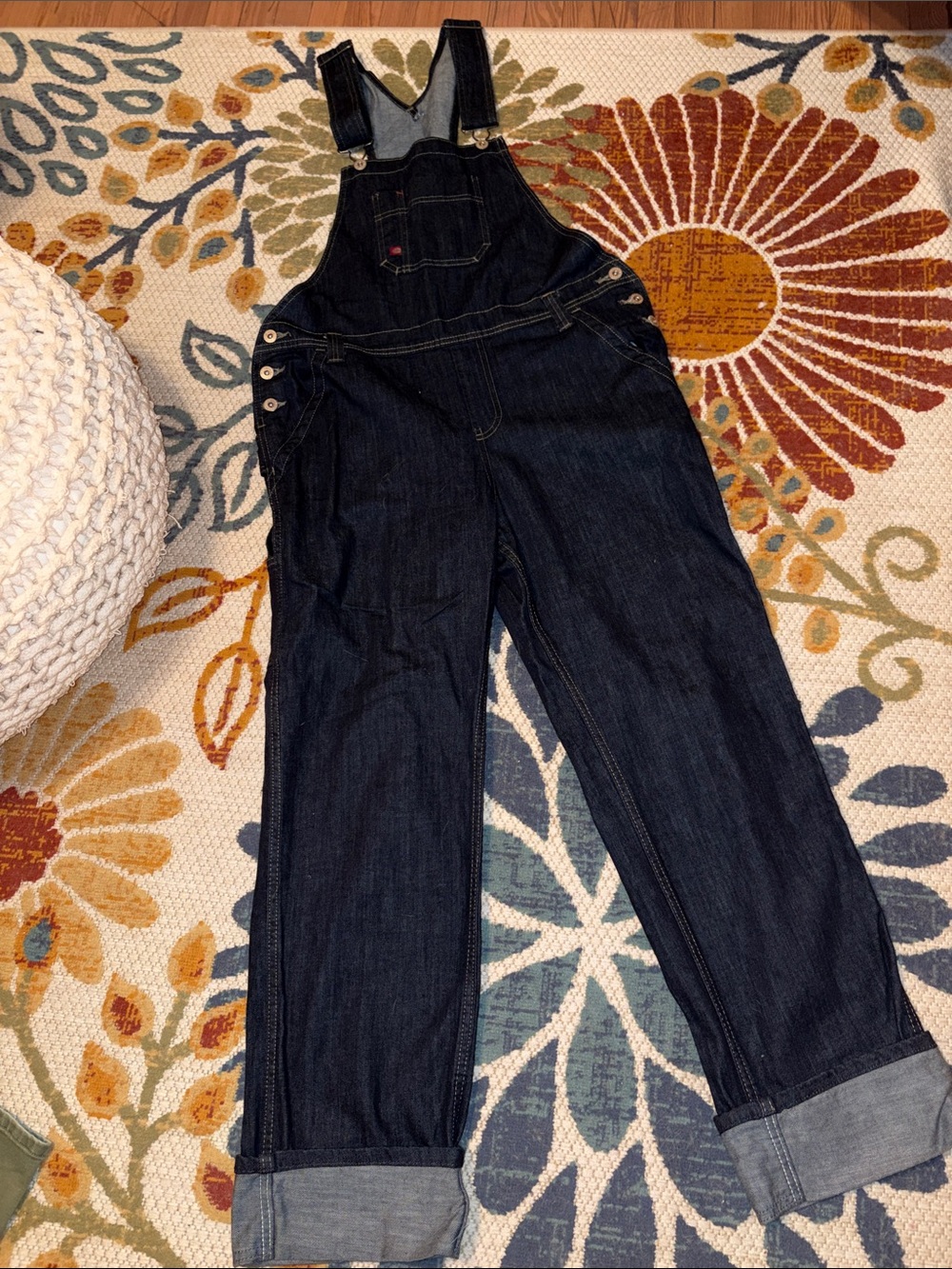 Dickies Dark Blue Denim Women's Overalls size Small